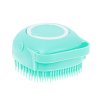 Silikonový kartáč na mytí psů a koček - modrý