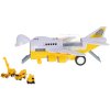 Letadlo Transporter + 6 vozů stavební vozidla boční/přední otvírání