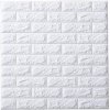 3D nástěnný panel z bílých cihel (70 x 77 cm)