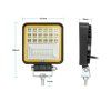 44954 2 vykonna led pracovni lampa cree 126w ekvivalent
