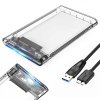 45122 obal pro disk hdd ssd 2 5 usb 3 0 sata transparentni