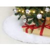53499 1 podlozka pod vanocni stromek bila chlupata 90 cm kulata