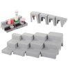 54300 4 modularni kosmeticky organizer 4v1 s policemi a uloznym boxem do koupelny