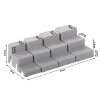 54300 8 modularni kosmeticky organizer 4v1 s policemi a uloznym boxem do koupelny