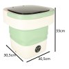Mini skládací přenosná pračka 12L zelená