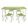 57406 1 skladaci kempingovy set stul a zidle v kufriku v zelene barve