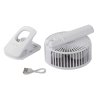 57817 4 skladaci bezdratovy ventilator na stul s klipem a stojankem