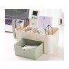 59438 4 zeleny kosmeticky organizer s prihradkami a zasuvkami na sperky prakticke reseni