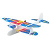 Polystyrenové osvětlené letadlo kluzák na usb - modré