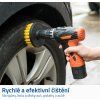Sada čisticích kartáčů na vrtačku, 3 ks