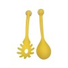 65067 6 eng pl spoons pasta spaghetti spoon set of 2 pcs scoop large strainer 6188 10