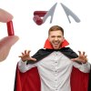 65322 halloweensky upiri falesne zuby s krvi v kapsli dracula a vlkodlak