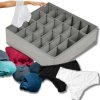 66544 7 eng pl underwear organiser socks drawer cupboard insert 24 compartments 6448 8