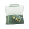 66655 3 eng pl medicine container tablets box time of day medication cassette weekly 6041 6