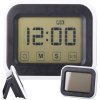 67642 eng pl electronic clock digital alarm clock lcd alarm display standing alarm 6660 1