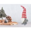 67729 6 eng pl christmas ghost grey gnome with christmas tree beard 38cm soft 6691 7
