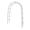 Kovová zahradní pergola s obloukem na květiny – dekorativní podpěra 240 x 140 cm