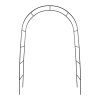 Kovová zahradní pergola s obloukem na květiny – dekorativní podpěra 240 x 140 cm