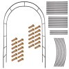 Kovová zahradní pergola s obloukem na květiny – dekorativní podpěra 240 x 140 cm