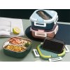 69664 1 eng pl breakfast box with compartments cutlery container lunchbox for microwave 1000ml 6743 6