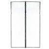 Magnetická síť proti hmyzu do dveří LUARO 100 × 210 cm, černá