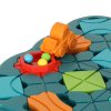 Dětské logické puzzle bludiště - desková překážková hra 28 dílků pro rozvoj motoriky