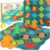 Dětské logické puzzle bludiště - desková překážková hra 28 dílků pro rozvoj motoriky