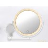 82476 2 led make up zrcadlo otocne zvetsovaci zrcadlo s 360 nastennym drzakem