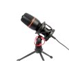 Studiový mikrofon usb rgb stativ pro počítačový stream herní kardioida