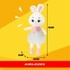 Plyšový králíček 45cm Kruzzel 26761