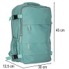 Plecak podrozny turystyczny bagaz zielony 45x30 cm 176268