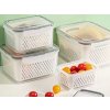 Kuchyňské nádoby na potraviny s košíkem nádoba s těsněním 4 ks