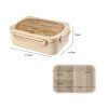 Lunchbox – hnědý snídaňový box s přihrádkami a příbory