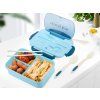 Lunchbox snídaňový box na snídani oběd s přihrádkami příbory