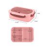 Lunchbox – růžový snídaňový box s přihrádkami a příbory