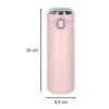 Termoska s LED a náustkem 350ml - růžová