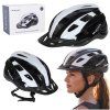 Cyklistická nastavitelná přilba RALLEX - černobílá M 54-58cm