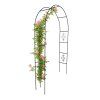 Zahradní pergola kovový oblouk držák pro růže květiny popínavé 240cm zelená