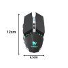 BEZDRÁTOVÁ MYŠ PRO POČÍTAČ GAMINGOVÁ USB PODSVÍCENÍ LED RGB