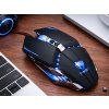 BEZDRÁTOVÁ MYŠ PRO POČÍTAČ GAMINGOVÁ USB PODSVÍCENÍ LED RGB