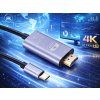 KABEL USB-C HDMI ADAPTER HUB USB TYPU C NA HDMI 4K 180 cm