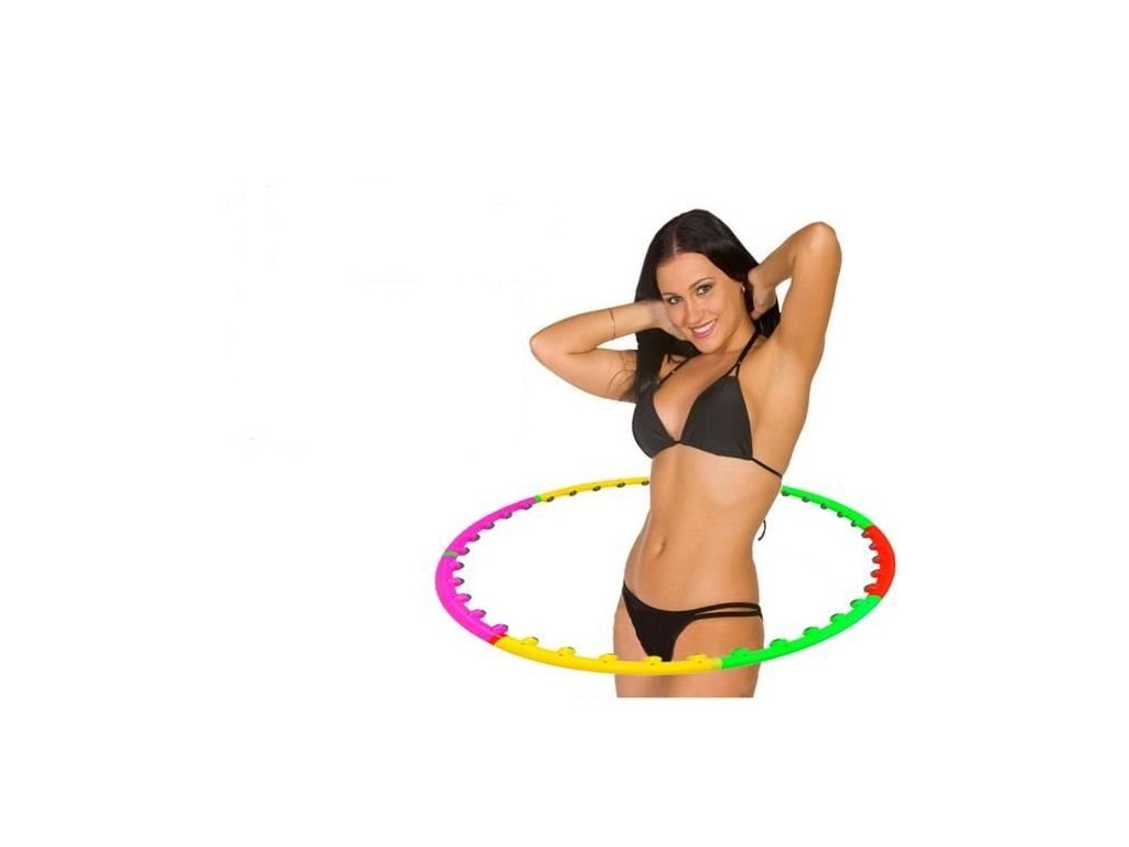 Levně ISO 251 Masážní magnetická obruč Hula Hoop 98 cm