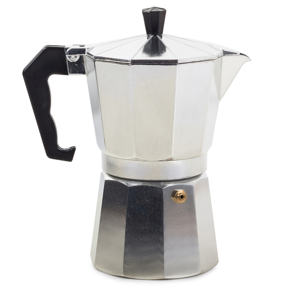 Verk 07038 Moka konvice na 6 káv - 300 ml, stříbrná