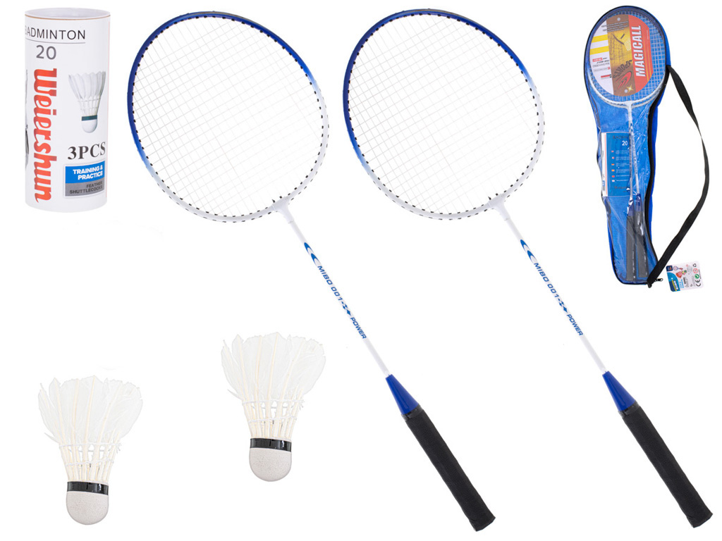 Levně KIK KX5603 Badmintonové rakety + pouzdro na raketky