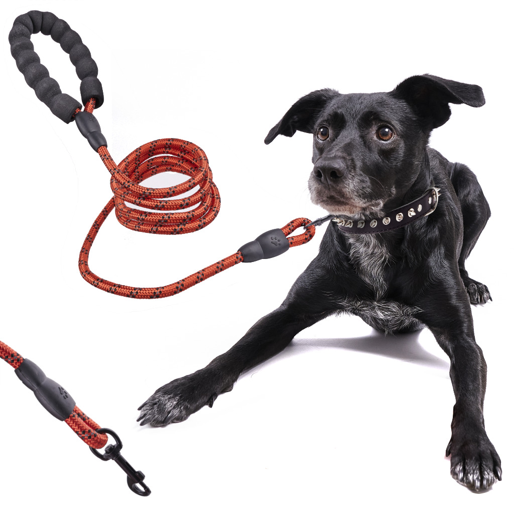 Levně KIK KX5627 Vodítko pro psy na laně odolné reflexní 2m