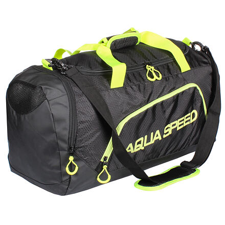 Levně Aqua-Speed Duffle Bag L sportovní taška černá-žlutá objem 36 l