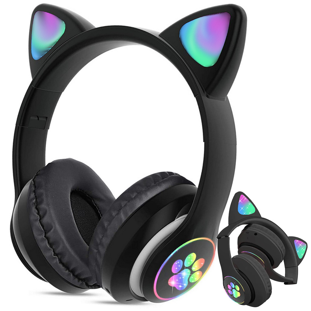 Verk 04116 Bezdrátová sluchátka Cat s tlapkou Bluetooth 5.0 color