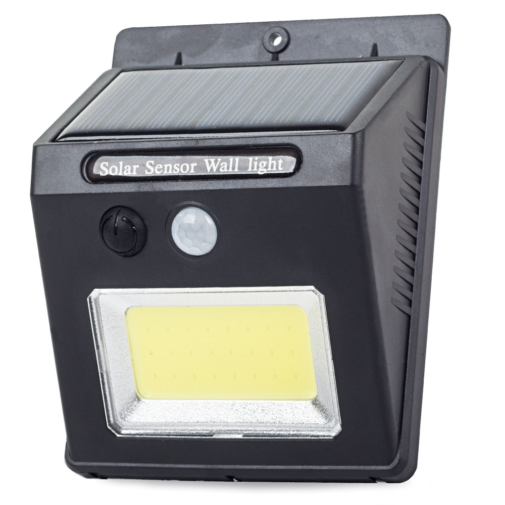 Levně Verk 01392 Solární venkovní LED COB osvětlení s pohybovým senzorem