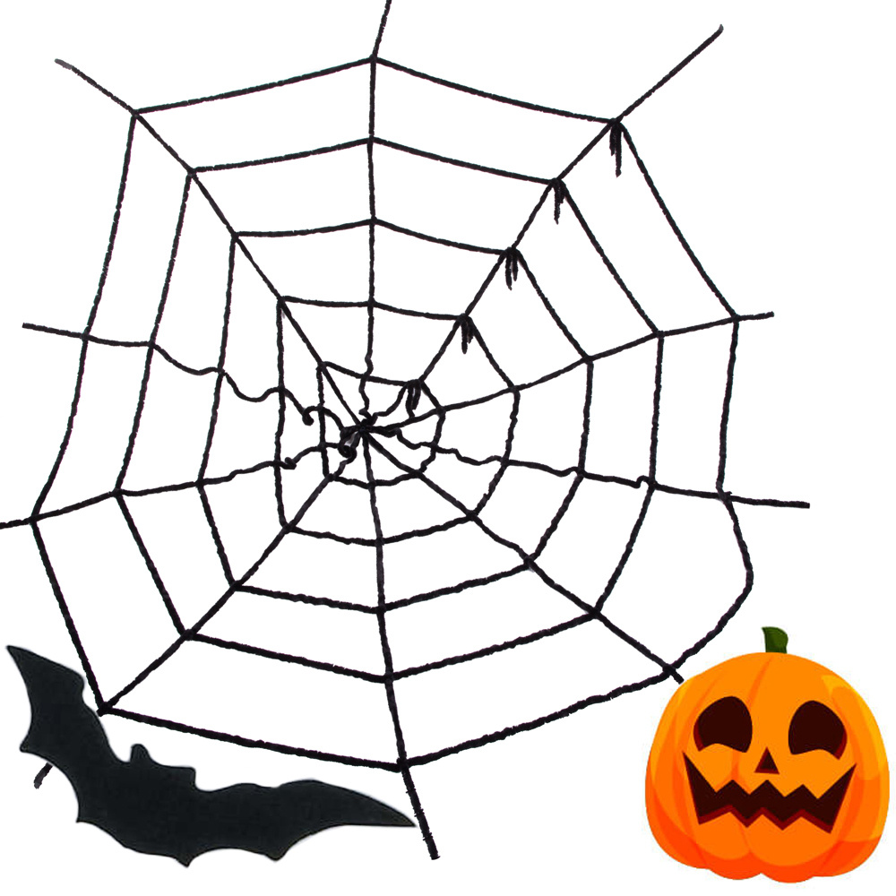 Levně Verk 26044 Umělá pavučina Halloween 90 x 90 cm černá