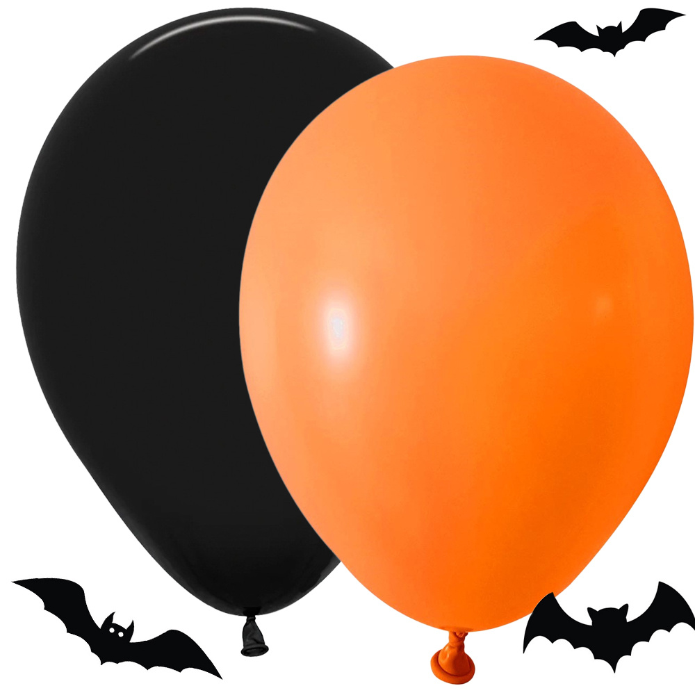 Levně Verk 26059 Balonky Halloween černé a oranžové 20 ks